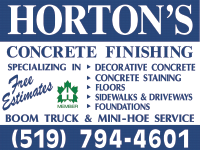 Horton's Concrete Finishing